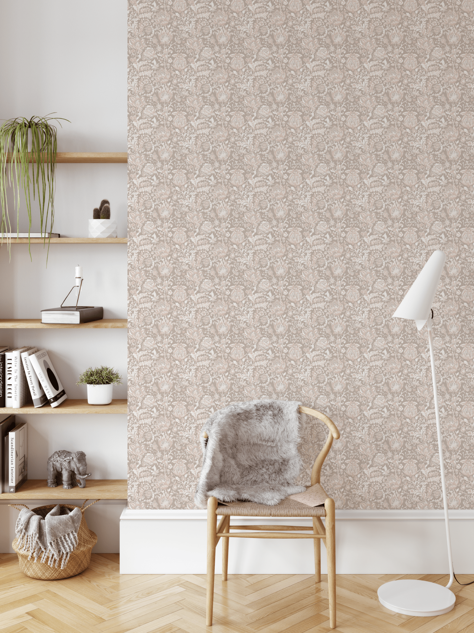 Embellished Blossom Peel and Stick Wallpaper (Self-Adhesive)