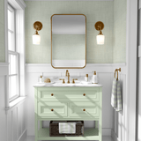 bathroom wallpaper green grass cloth