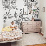 floral wall mural