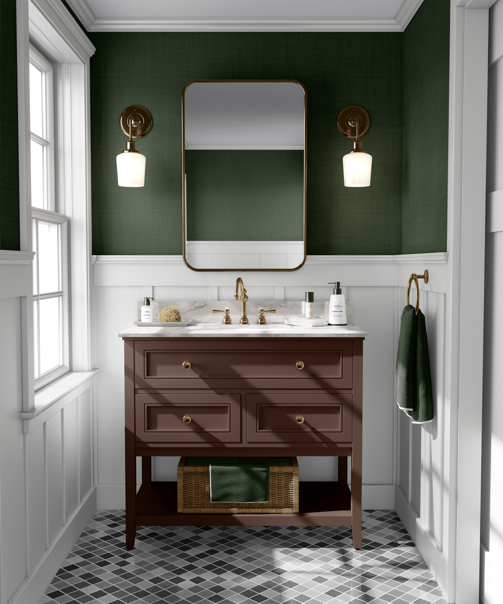 Forest Green peel and stick grasscloth wallpaper for walls, peel and stick and removable, wallpaper for bathrooms