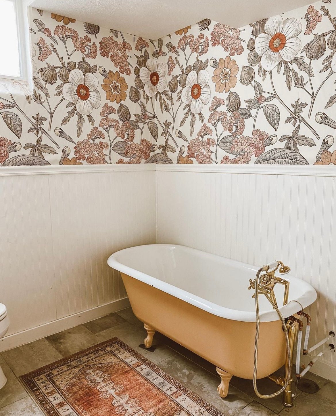 Peel and stick. Peel and stick wallpaper. Removable wallpaper. Modern Wallpaper. Boho Decor. Bathroom Wallpaper