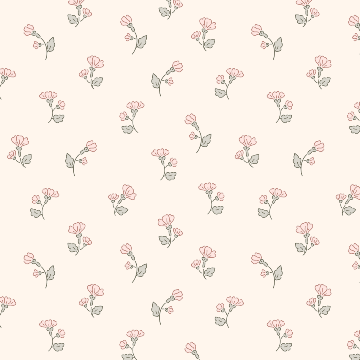 Seamless pink flower wallpaper pattern.
