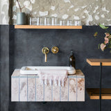 dark limewash wall
