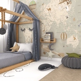 Kids Map of the World Peel and Stick Wall Mural
