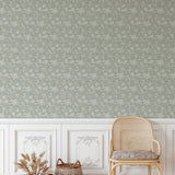 Lichen Green Peel and Stick Wallpaper