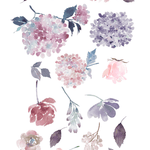 Meadow Flower Wall Stickers, floral wall decals, Rocky Mountain Decals