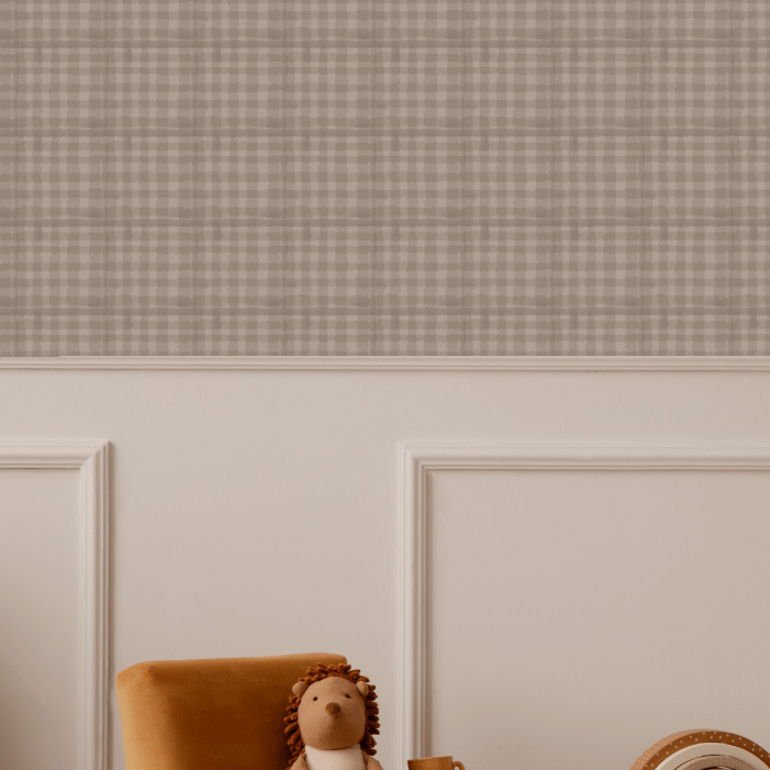 plaid wallpaper for kids room