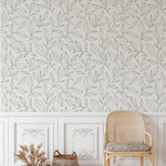 Minimal Floral Peel and Stick Wallpaper for Walls, Peel and Stick Removable Wallpaper, Peel and Stick Wall paper, Peel and stick Wallpapers, Line Drawing Flower Wallpaper