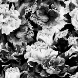 Monochrome Floral Wallpaper (Peel & Stick) - Rocky Mountain Decals