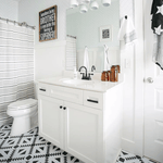 peel and stick wallpaper, bathroom wallpaper