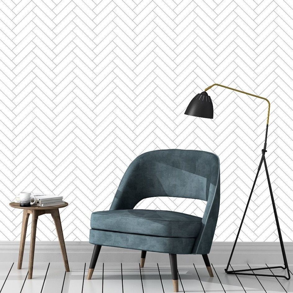 herringbone wallpaper, removable peel and stick wallpaper, wall paper peel and stick