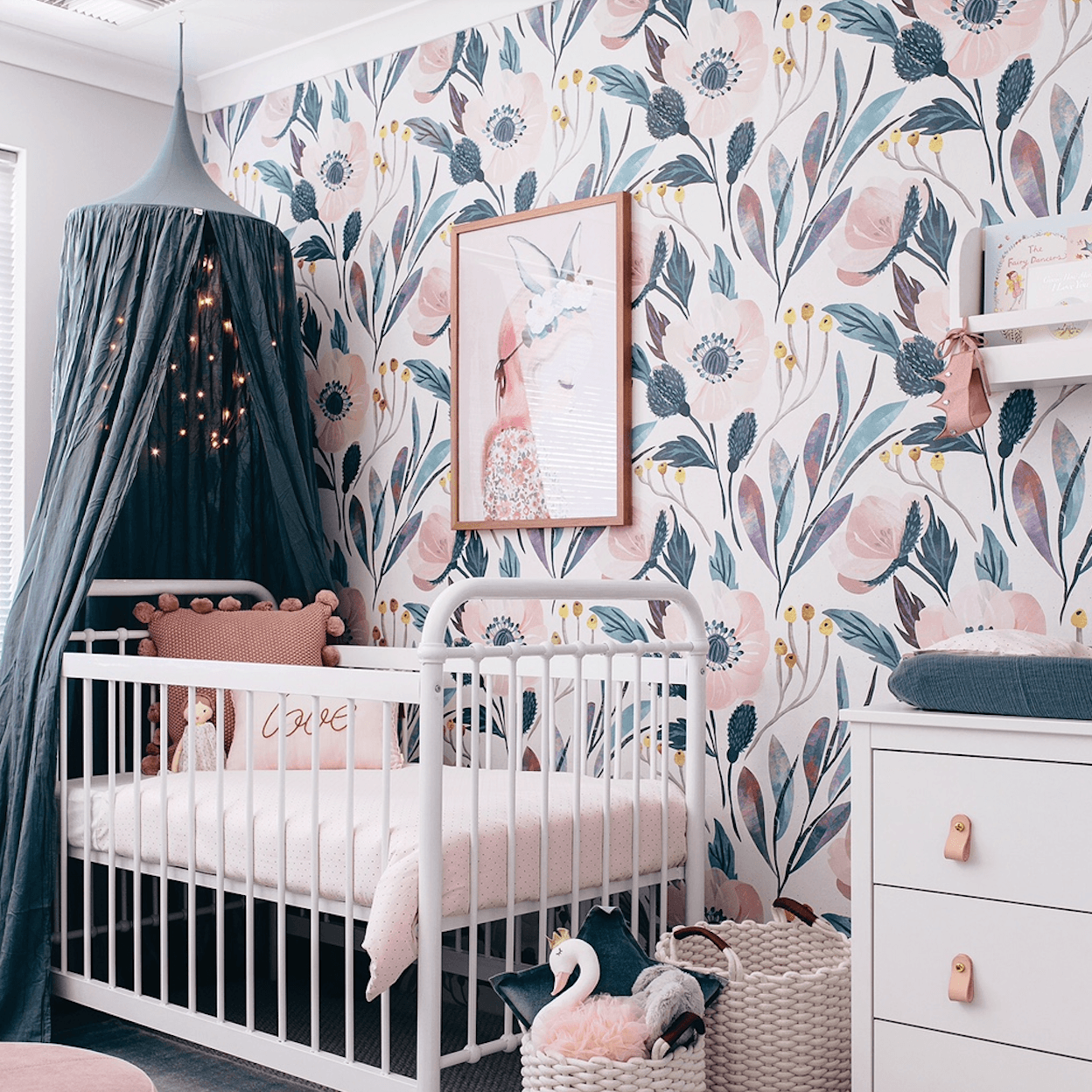 modern baby room wallpaper