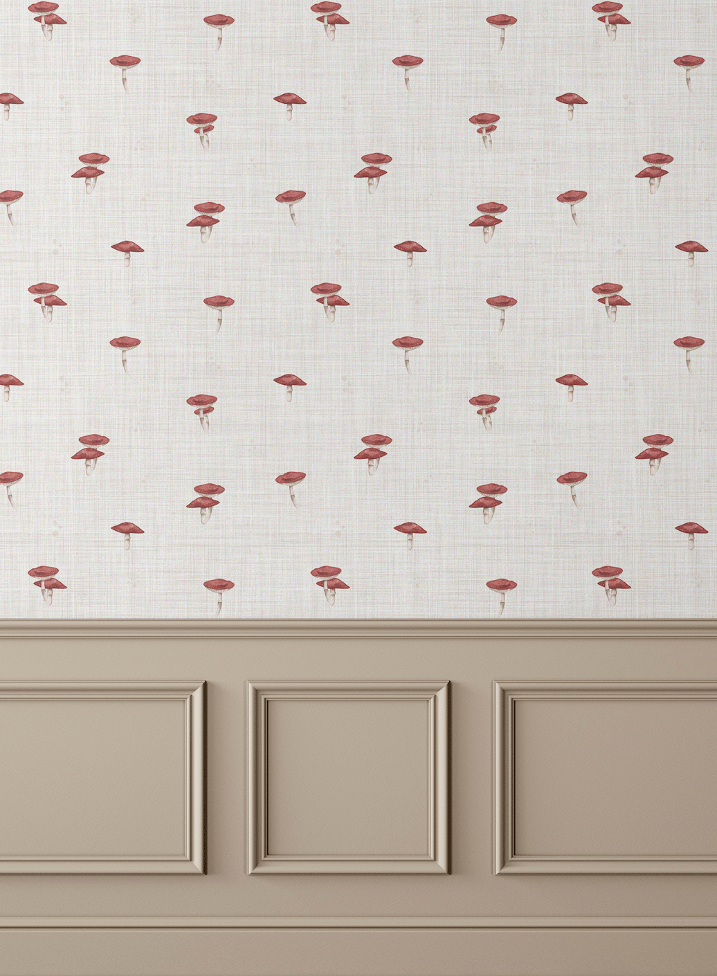 Mushroom Peel and Stick Wallpaper Removable and Self-Adhesive