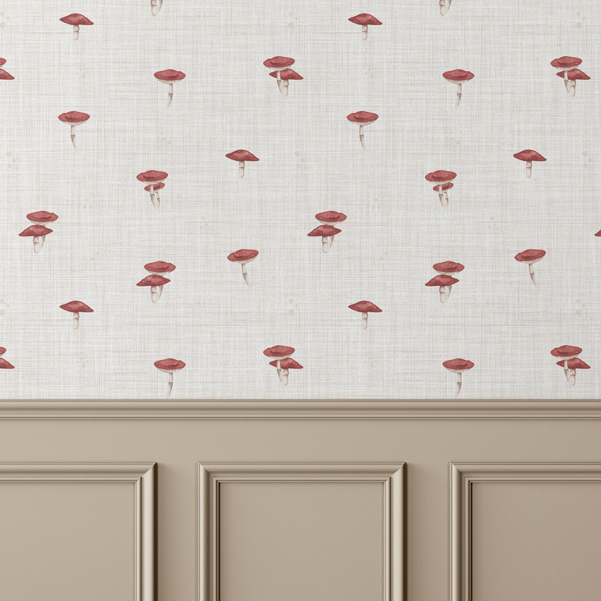 mushroom wallpaper, wallpaper, wall paper, peel and stick wallpaper, wallpaper peel and stick