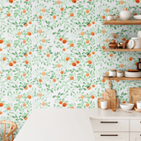 Oranges and leaves wallpaper, aesthetic wallpaper, oranges