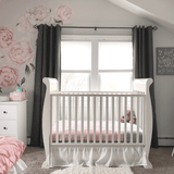 peony wall decals, flower wall decals