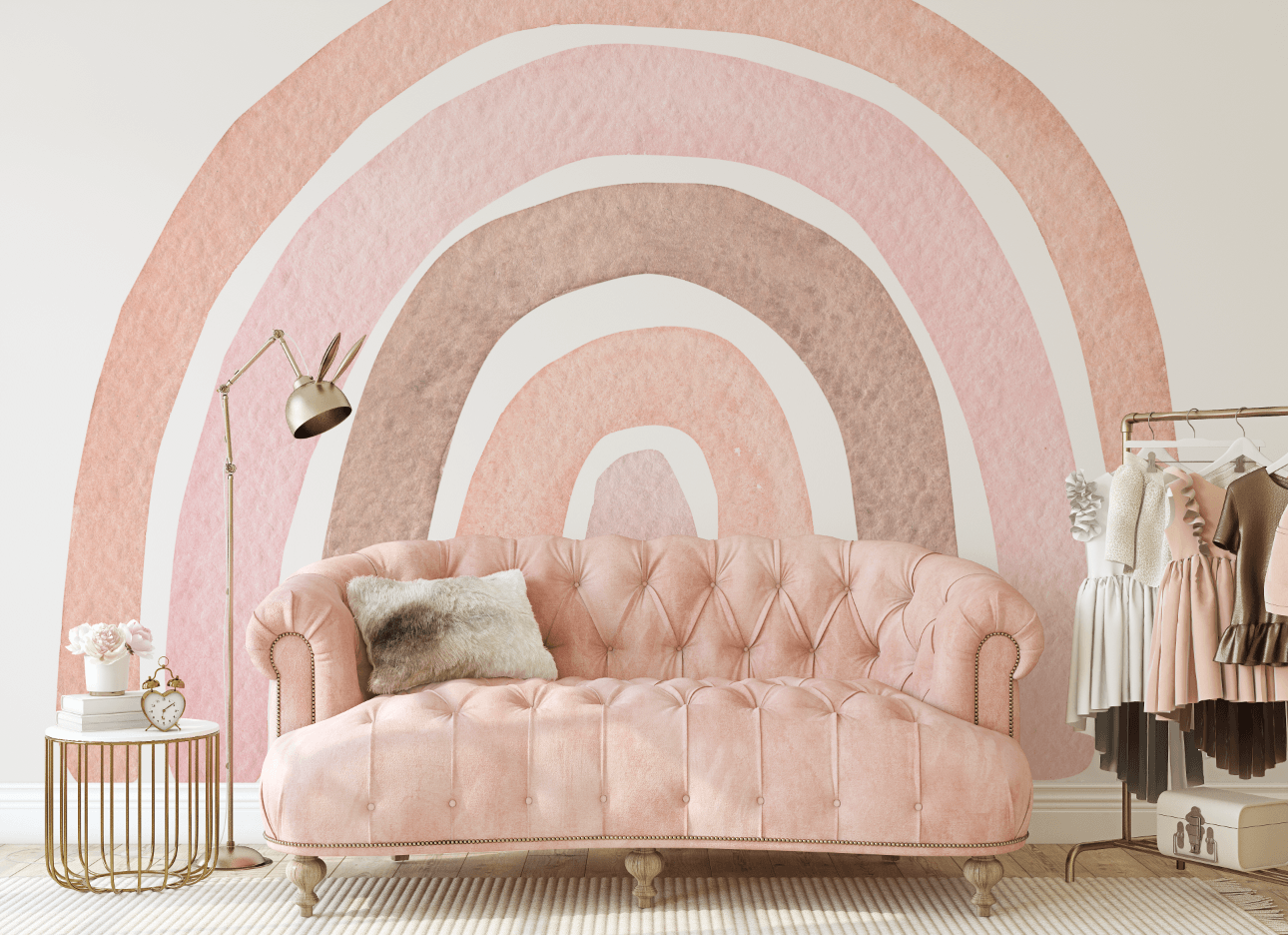 Watercolor Rainbow Wallpaper Mural