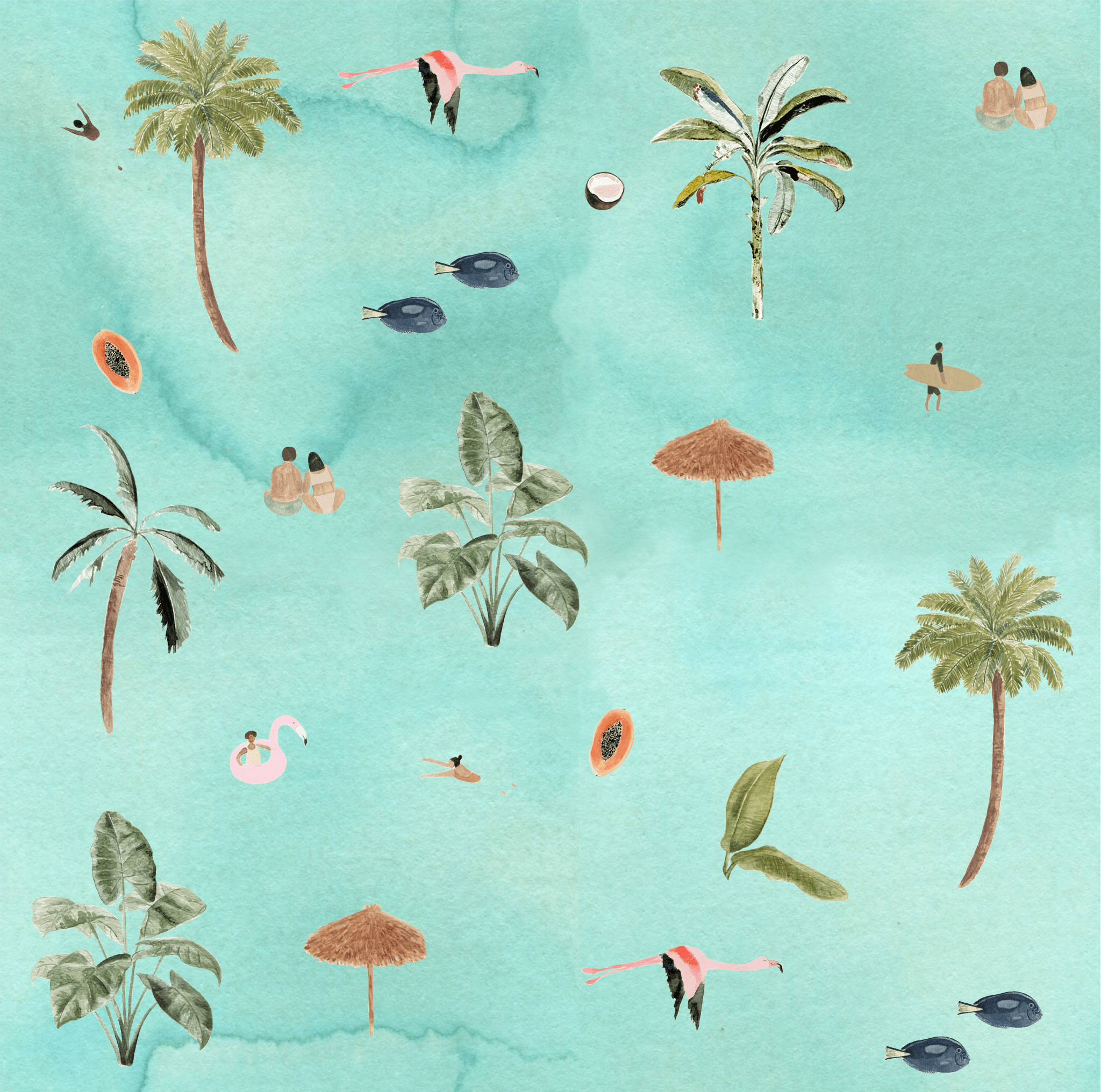 Rhapsody Peel and Stick Wallpaper, Removable Wallpaper, Rocky Mountain Decals