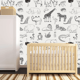 Safari Animal Wallpaper (Peel & Stick) - Rocky Mountain Decals