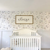Peel and Stick Floral Wallpaper – Removable Wallpaper for Walls - Secret Garden