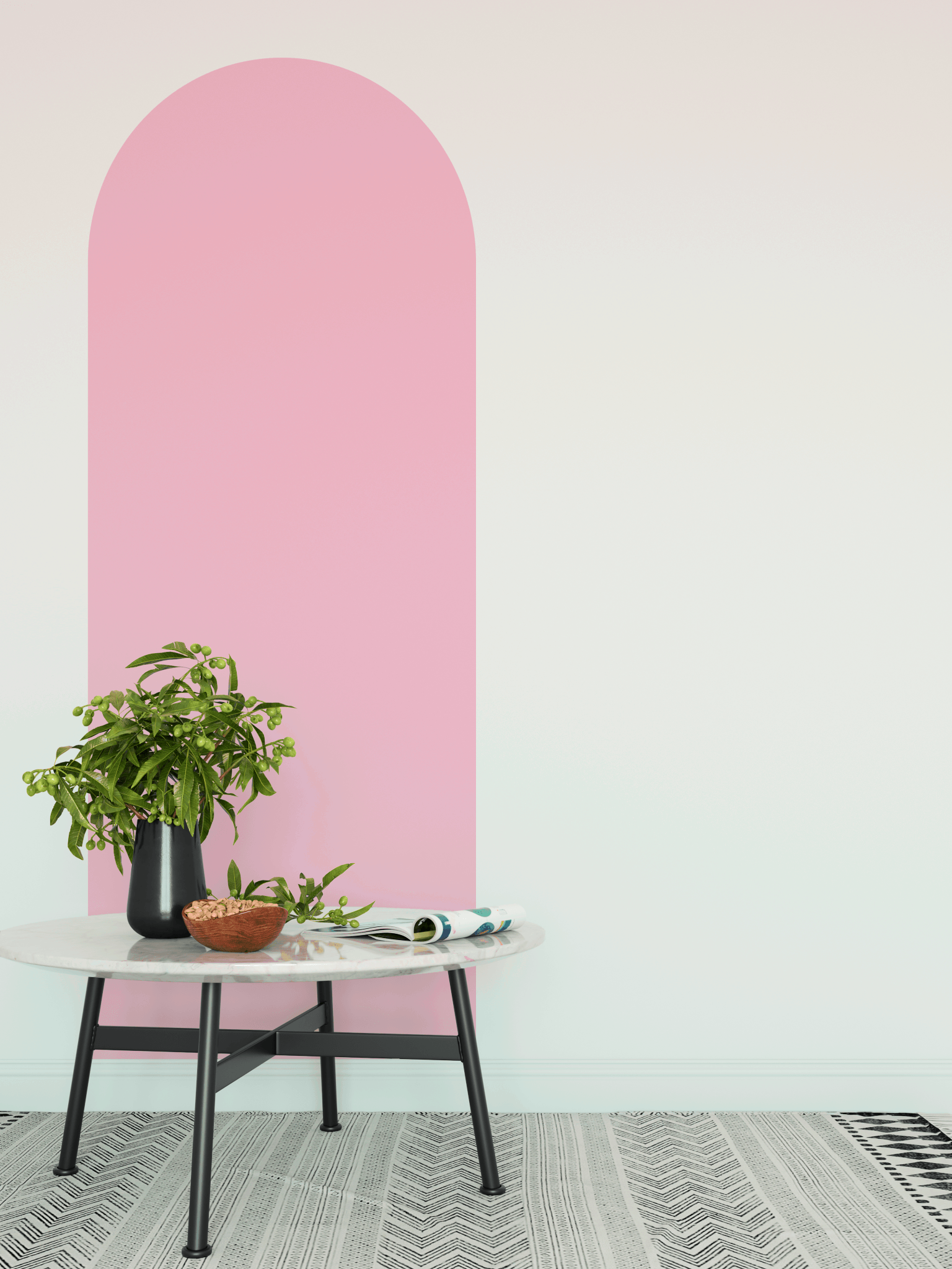 Skinny Arch Wall Stickers, Kids Wall Decals, Rocky Mountain Decals