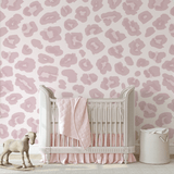 Soft Pink Animal Print Wallpaper. Removable Wallpaper Animal. Animal Peel and stick Wallpaper. Animal Print Wallpapers