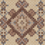 Southwestern style mosaic tile wallpaper sample
