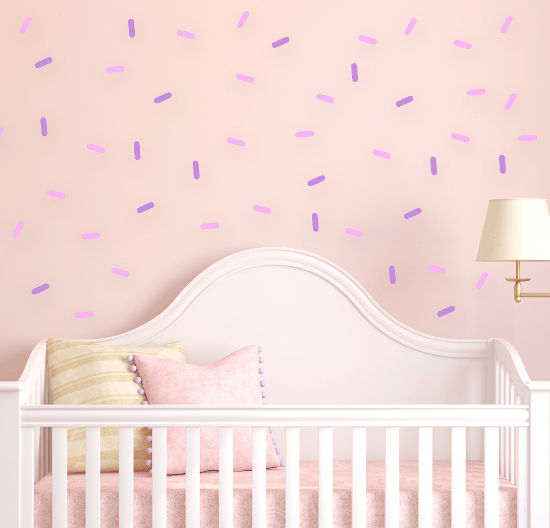 Sprinkles Wall decal, sprinkle decorations, kids wall decorations, sprinkles decal, baby room decor, kids wall decals