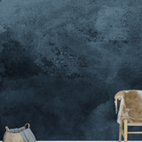 blue abstract wall mural peel and stick