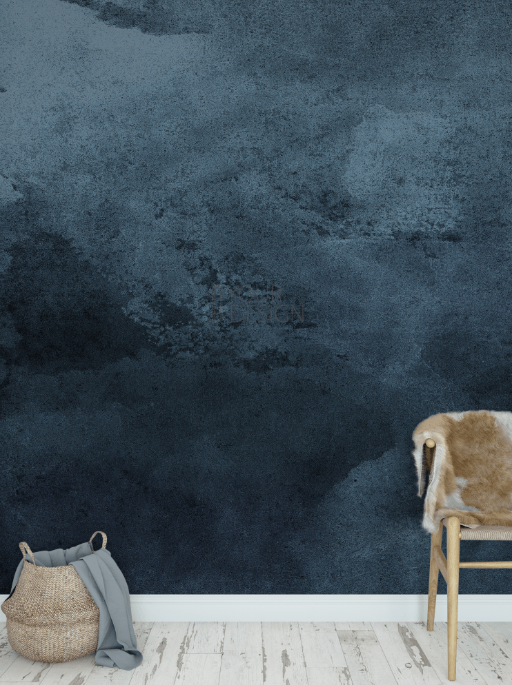 blue abstract wall mural peel and stick