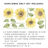 Sunflower and Butterfly Wall Stickers