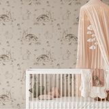 Meadow Wallpaper. Peel and Stick. Wallpaper Vintage. Removable peel and stick wallpaper for walls
