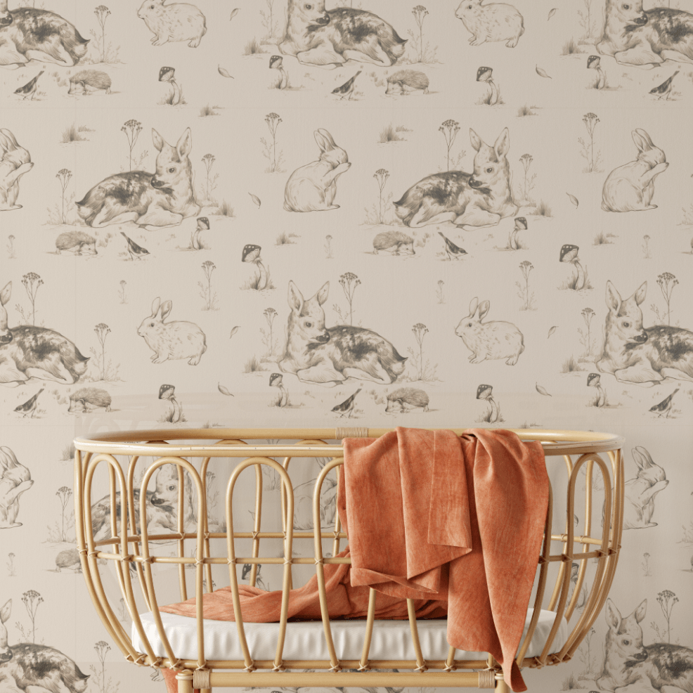 Meadow Wallpaper. Peel and Stick. Wallpaper Vintage. Peel and stick Wallpaper