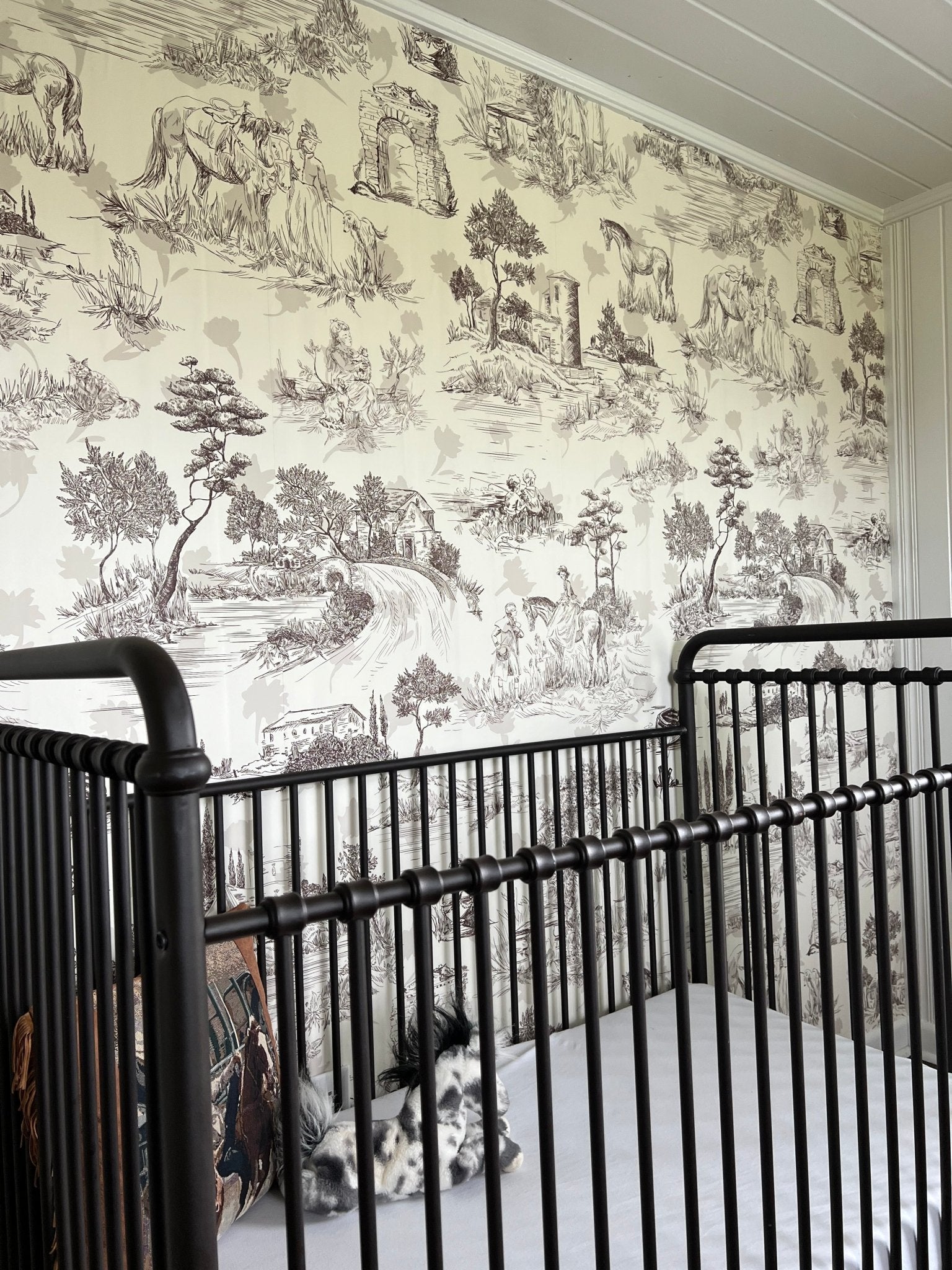 Toile de Jouy Peel and Stick Wallpaper