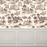toile de jouy wallpaper, wallpaper, wall paper, peel and stick wallpaper, wallpaper peel and stick