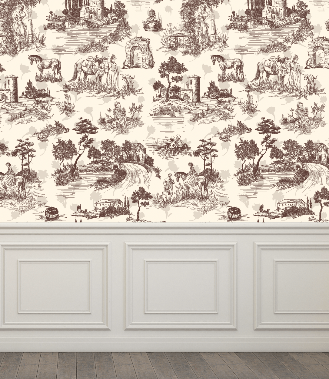 toile de jouy wallpaper, wallpaper, wall paper, peel and stick wallpaper, wallpaper peel and stick