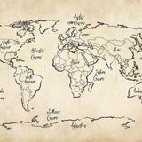 Voyager World Map Decal, Kids Wall Decals, Rocky Mountain Decals
