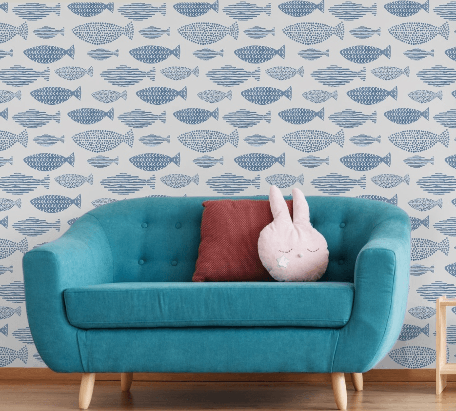 fish wallpaper, removable peel and stick wallpaper, wall paper, wall paper peel and stick, wallpapers peel and stick