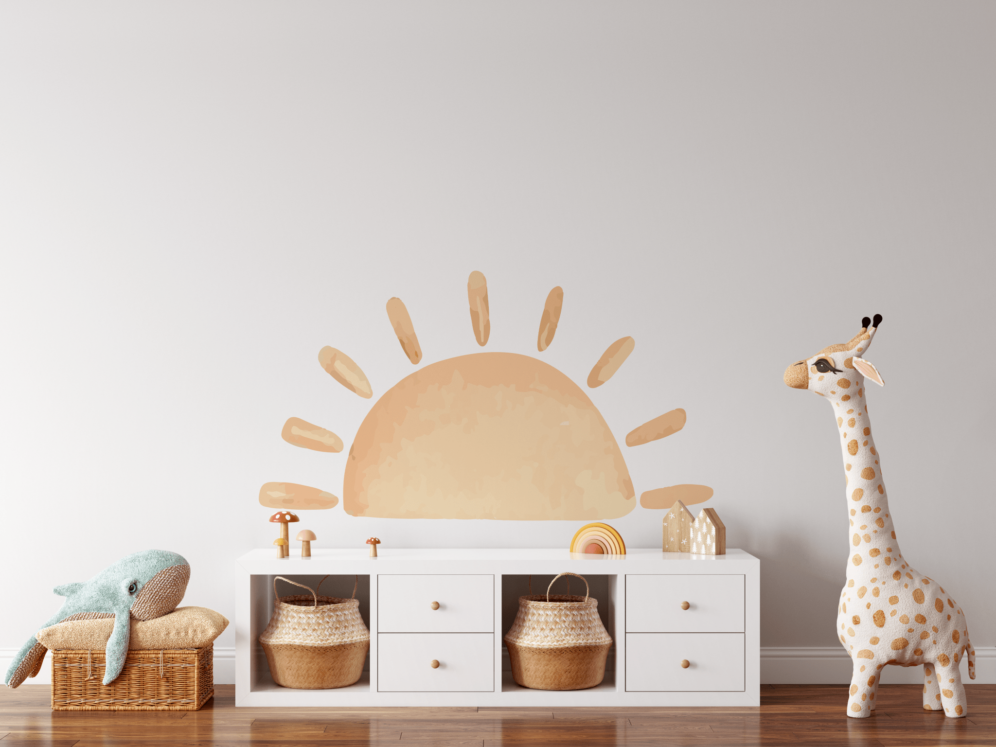 Watercolor Sun Wall Sticker