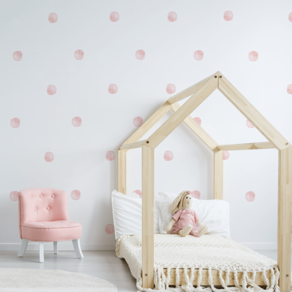 Watercolor Dot Decals, Spot Decal, Home decor, Vinyl Wall Stickers, Blue Dot Decals, Pink Dots, Girl Decals, Decals for Girls