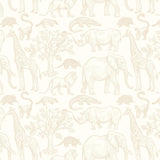 Cream safari wildlife animal wallpaper sample