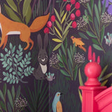 , Woodland Friends Peel and Stick Wallpaper, Removable Wallpaper, Rocky Mountain Decals