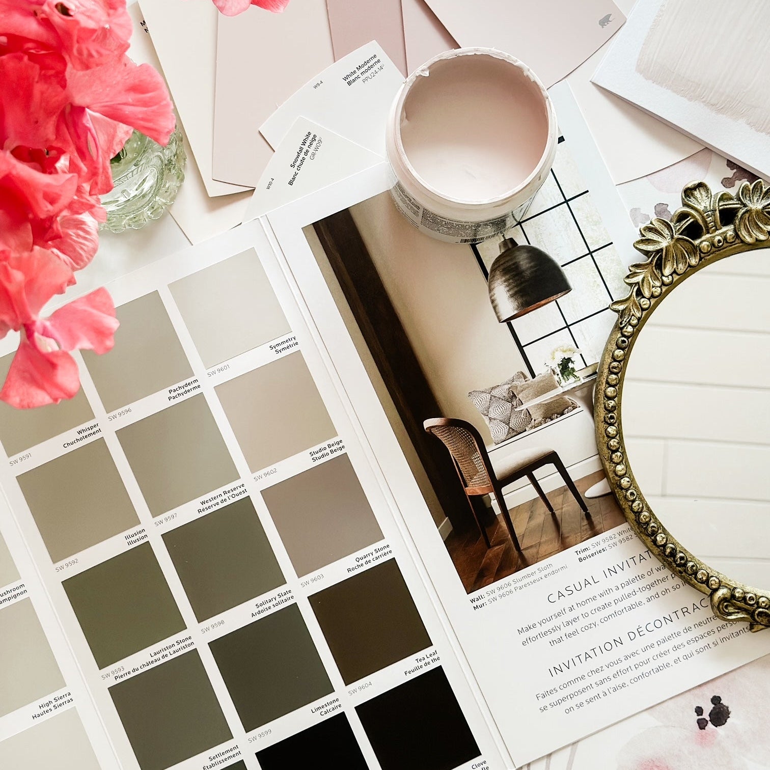 The Search for the Perfect Paint Swatch and Wallpaper Match