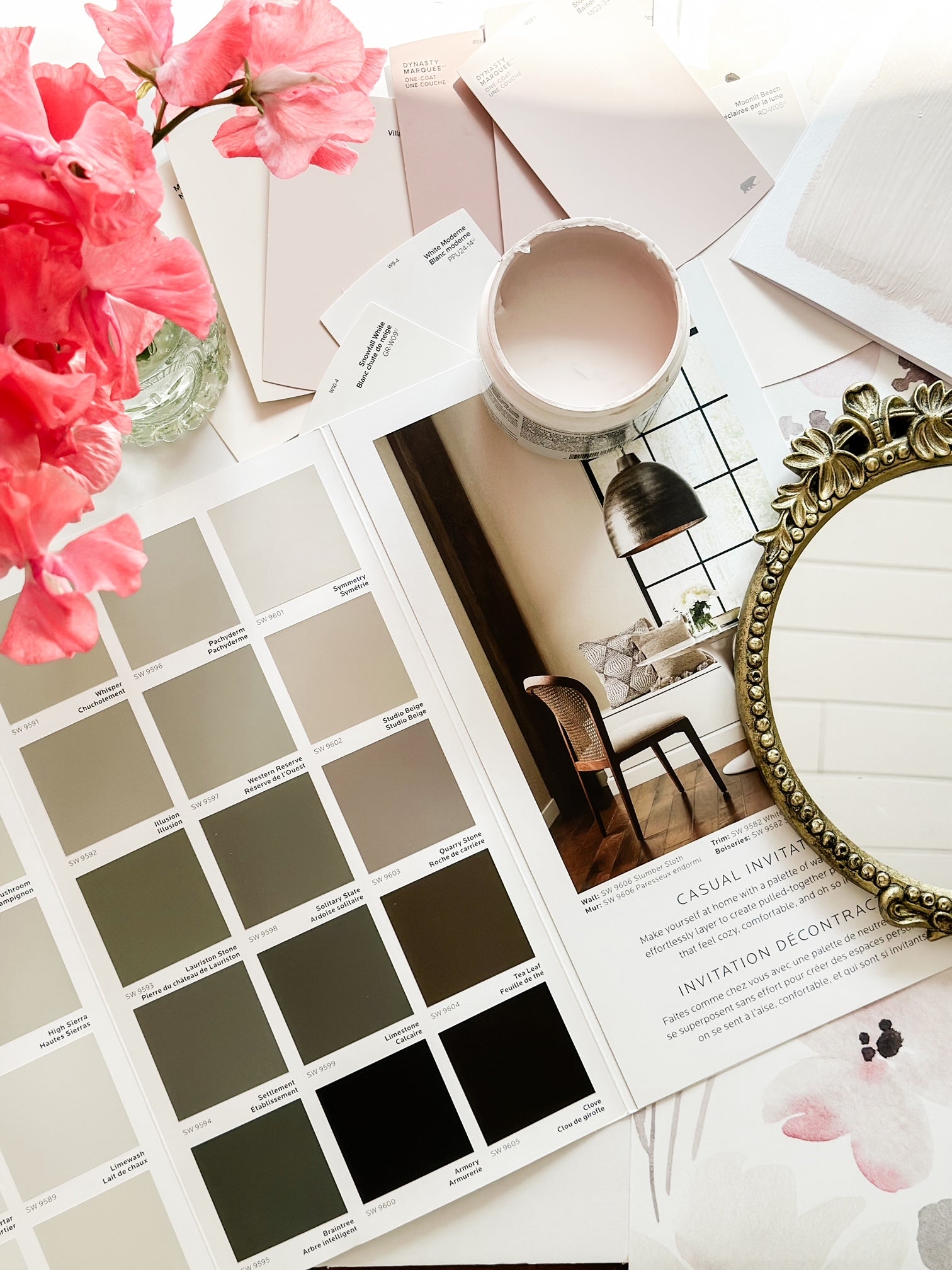 The Search for the Perfect Paint Swatch and Wallpaper Match