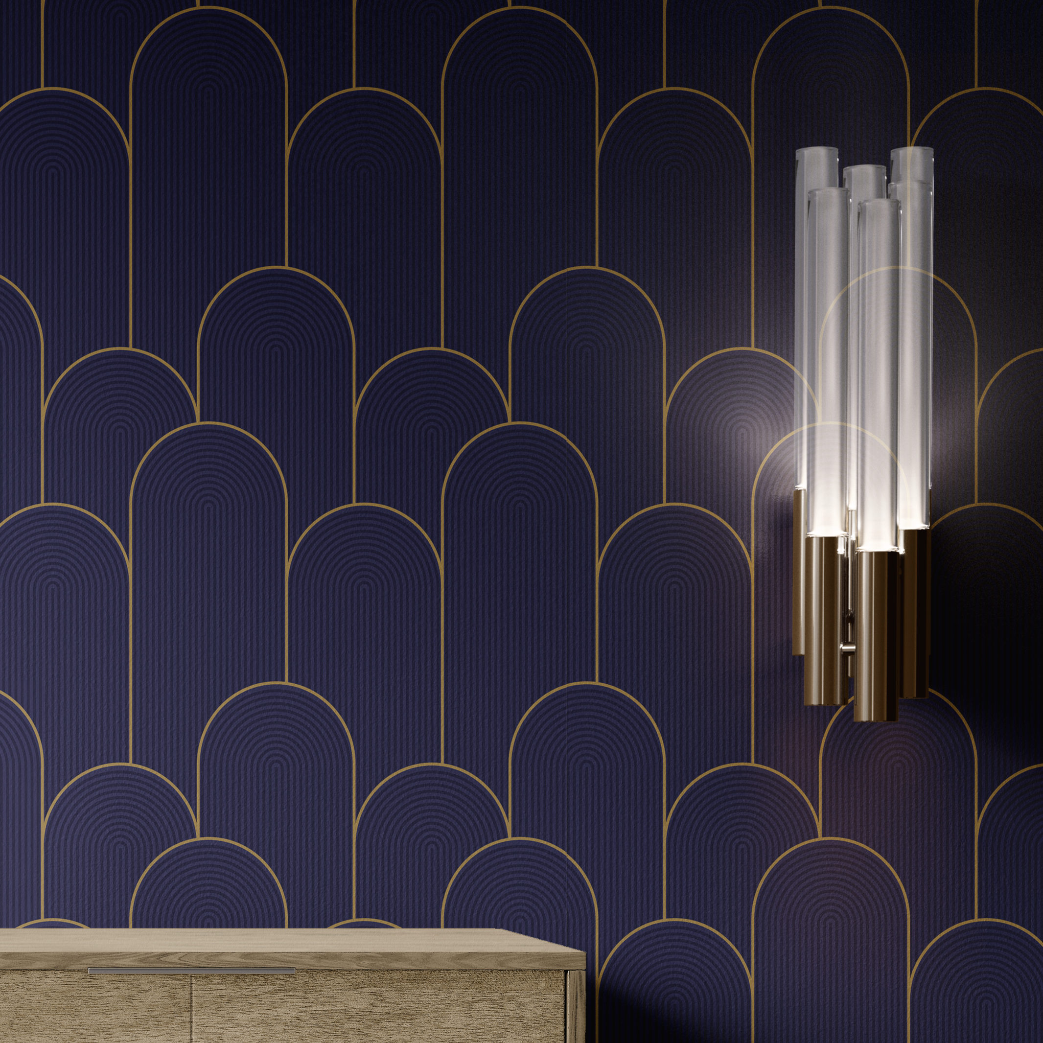 Art Nouveau Arch Wallpaper