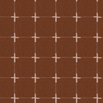 Close-up of cocoa grid wallpaper showing textured brown background and soft crosshatch lines