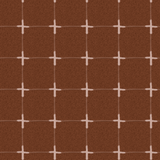 Close-up of cocoa grid wallpaper showing textured brown background and soft crosshatch lines