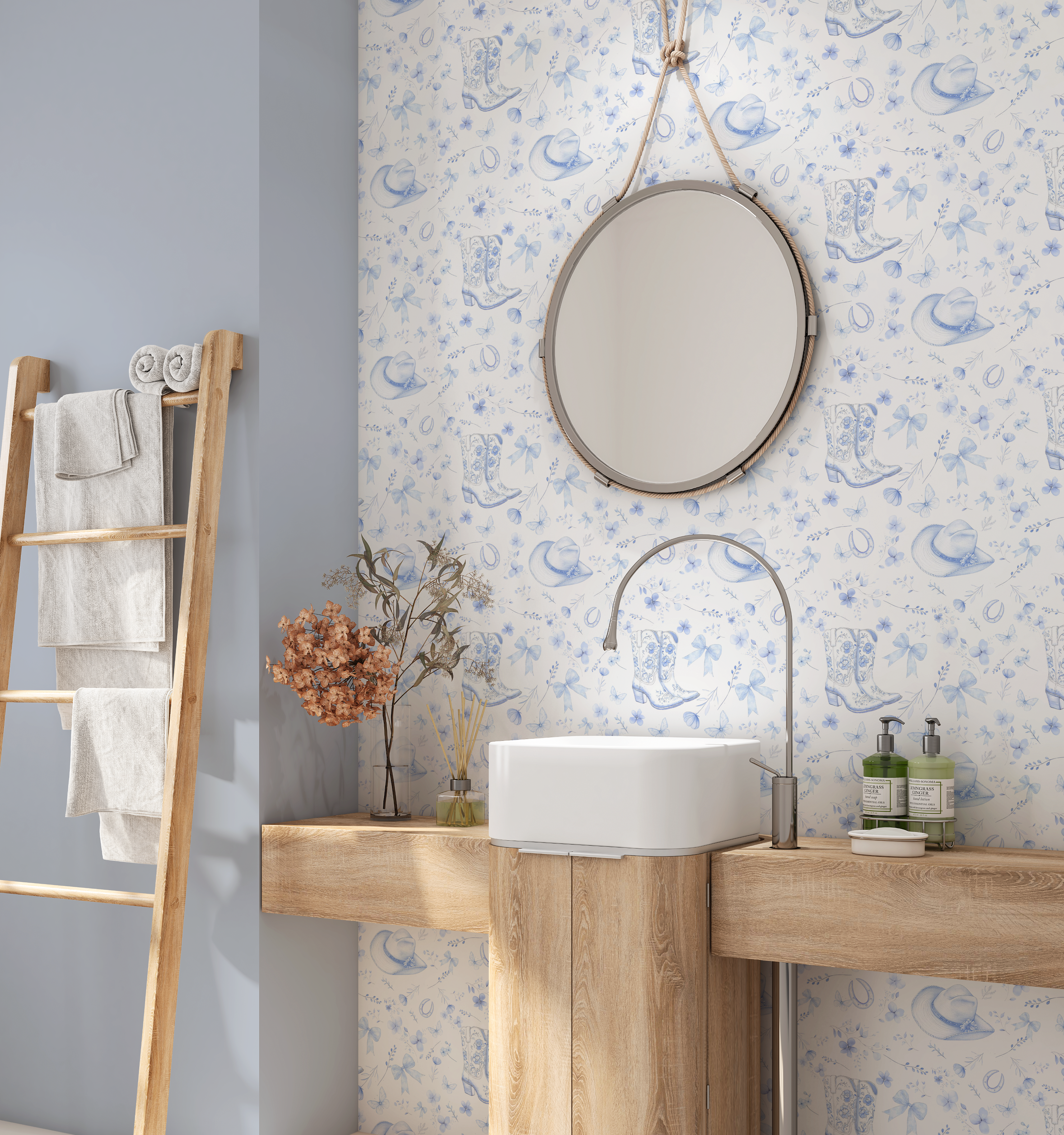 Western Bloom Wallpaper