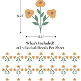 Sweet Sprig Flower Wall Decals
