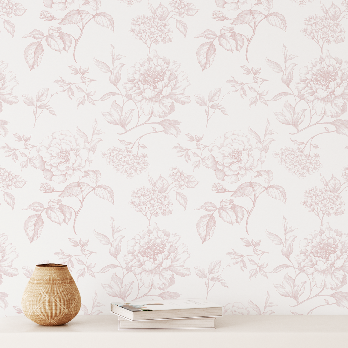 Floral Toile Wallpaper
